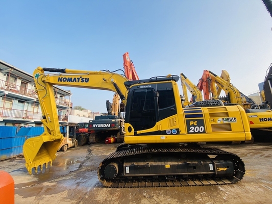 Japon orijinal kullanılmış Komatsu Pc200-8 ekskavatörü % 80 yeni iyi durumda