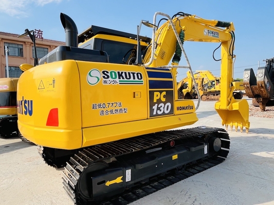 Komatsu SAA4D95LE-3 Motoru ile Mini İkinci El Komatsu PC130-7 Sürünen Kazıcı
