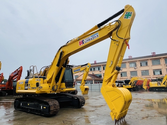 Kullanılmış Komatsu PC220-8 İkinci el Çalışan Kazı makinesi Backhoe 1 CBM Kovak kapasitesi inşaat makineleri