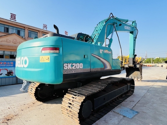 Kullanılmış Kobelco SK200-8 Hidrolik Çalışan Kazıcı İkinci El 20 Ton Kazıcı Backhoe