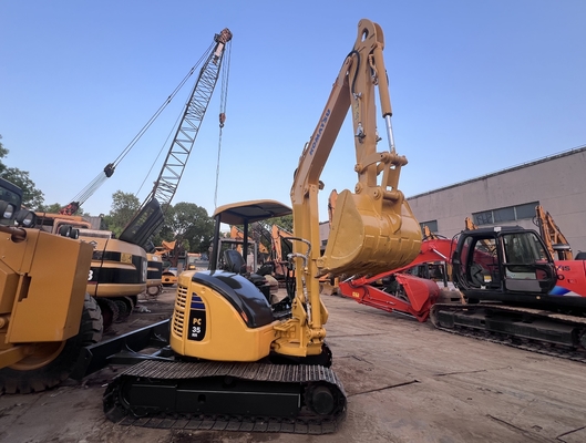 Mini Kazı Makinesi Kullanılmış Komatsu PC35MR Sürünen Kazı Makinesi İkinci El Kazıcı İnşaat Makineleri