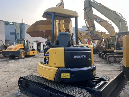 Mini Kazı Makinesi Kullanılmış Komatsu PC35MR Sürünen Kazı Makinesi İkinci El Kazıcı İnşaat Makineleri