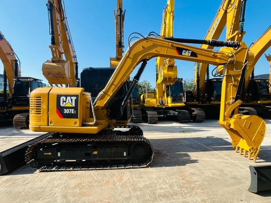 0.33 CBM CAT 307E2 İkinci el Caterpillar Excavator Japonya Yapımı Kullanılmış Crawler Excavator 7 ton İnşaat Makineleri