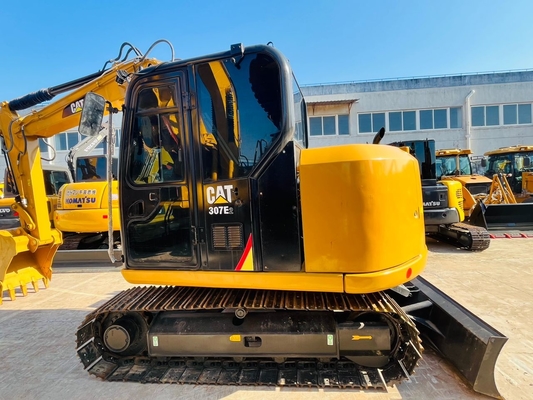 0.33 CBM CAT 307E2 İkinci el Caterpillar Excavator Japonya Yapımı Kullanılmış Crawler Excavator 7 ton İnşaat Makineleri