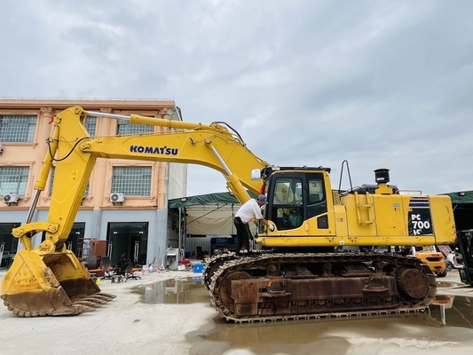 Japonya Yapımı İkinci El Komatsu PC700LC-8 PC700-8 Hidrolik Çalışan Kazıcı Kullanılmış 70 Tonlu Kazıcı Backhoe