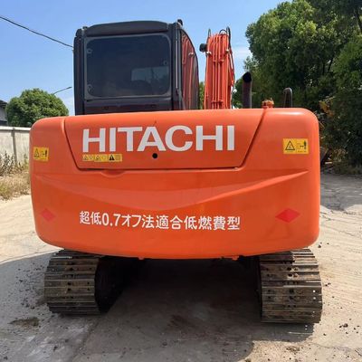 Mini kazıcı Hitachi ZX60 Kullanılmış sürünen kazıcı ikinci el 6 tonluk kazıcı iyi durumda