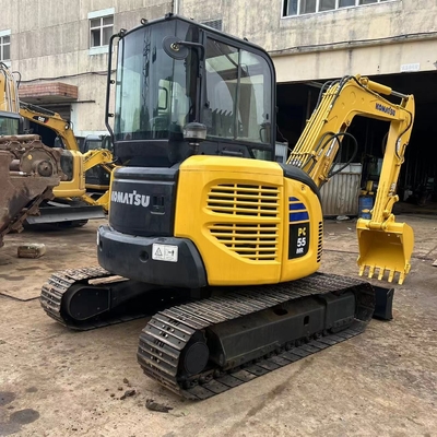 5 Ton Mini Kazı Makinesi Asıl Kullanılmış Komatsu PC55MR-2 PC50MR-2 Sürünen Kazı Makinesi İkinci El Kazıcı İnşaat Makineleri