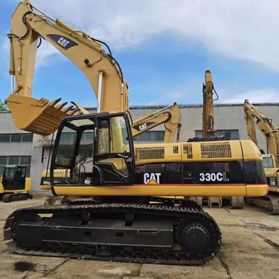 CAT 330C Kullanılmış sürünen kazma makinesi 30 ton Japon kökenli ikinci el tırtıl kazma makinesi CAT 330B 330C 330D