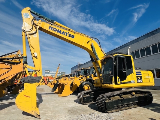 20 ton, % 100 ikinci el Komatsu PC200-8 sürünen kazıcı kullanılmış kazıcı orijinal Japonya Komatsu SAA6D107E-1