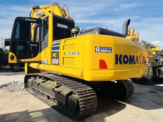 20 ton, % 100 ikinci el Komatsu PC200-8 sürünen kazıcı kullanılmış kazıcı orijinal Japonya Komatsu SAA6D107E-1