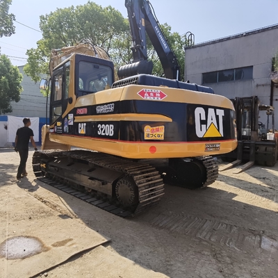Orijinal CAT 320B ikinci el kazıcı, Caterpillar kullanılmış 20 tonluk sürünen kazıcı, Caterpillar CAT 3066T motorlu.