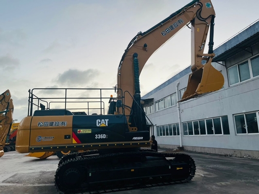 Orijinal CAT 336D ikinci el kazık makinesi, Caterpillar Kullanılmış Çamurlu kazık makinesi 36 tonluk inşaat ekipmanları