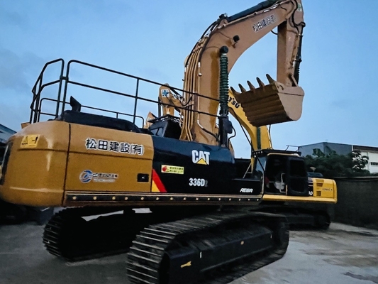 Orijinal CAT 336D ikinci el kazık makinesi, Caterpillar Kullanılmış Çamurlu kazık makinesi 36 tonluk inşaat ekipmanları