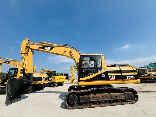 Japonya Orijinal CAT 320BL ikinci el kazıcı, 20 tonluk Caterpillar Kullanılmış Crawler Digger CAT 3066T Motoru