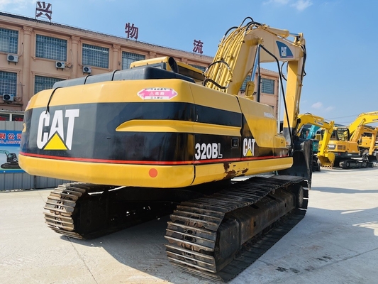 Japonya Orijinal CAT 320BL ikinci el kazıcı, 20 tonluk Caterpillar Kullanılmış Crawler Digger CAT 3066T Motoru