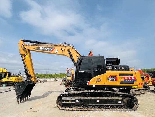 21 ton ikinci el kazıcı kullanılmış Sany SY215C Hidrolik kazıcı 1CBM kova kapasitesi